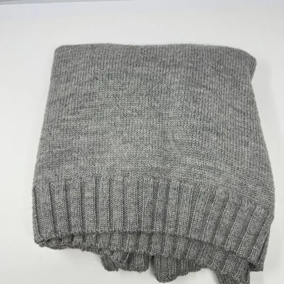 WoolOvers Men’s XXL Gray British Wool Shawl Collar Sweater Heavy Knit